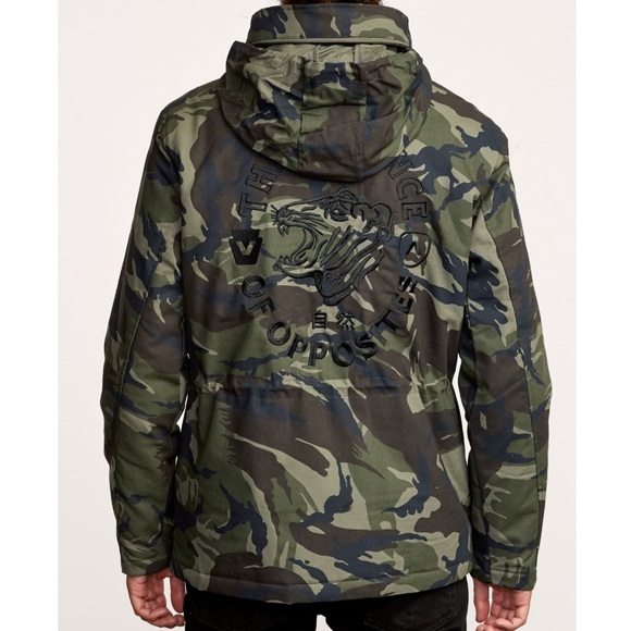 🔥🔥RVCA - EMBROIDERED FIELD CANVAS COAT🔥🔥 - Picture 3 of 10